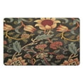 thumbnail image 1 of Modern 20x32 Inch Green Floral Rug - Non-Slip, Washable Carpet for Bedroom, Bathroom, Entryway and Laundry Room - Small Distressed Accent Floor Rug, 1 of 5