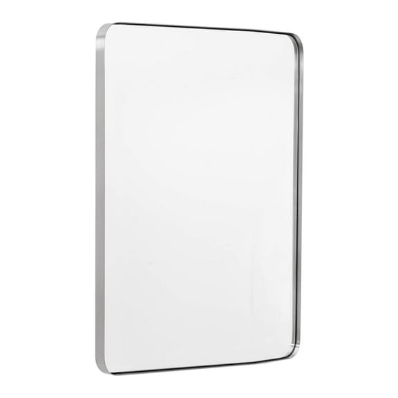 Open Box Modern 22 x 30 In Rectangular Hanging Bathroom Mirror,