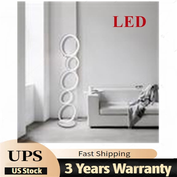 Modern 24W LED Floor Light Stand Lighting Reading Lamp Fixtures Living Room USA!