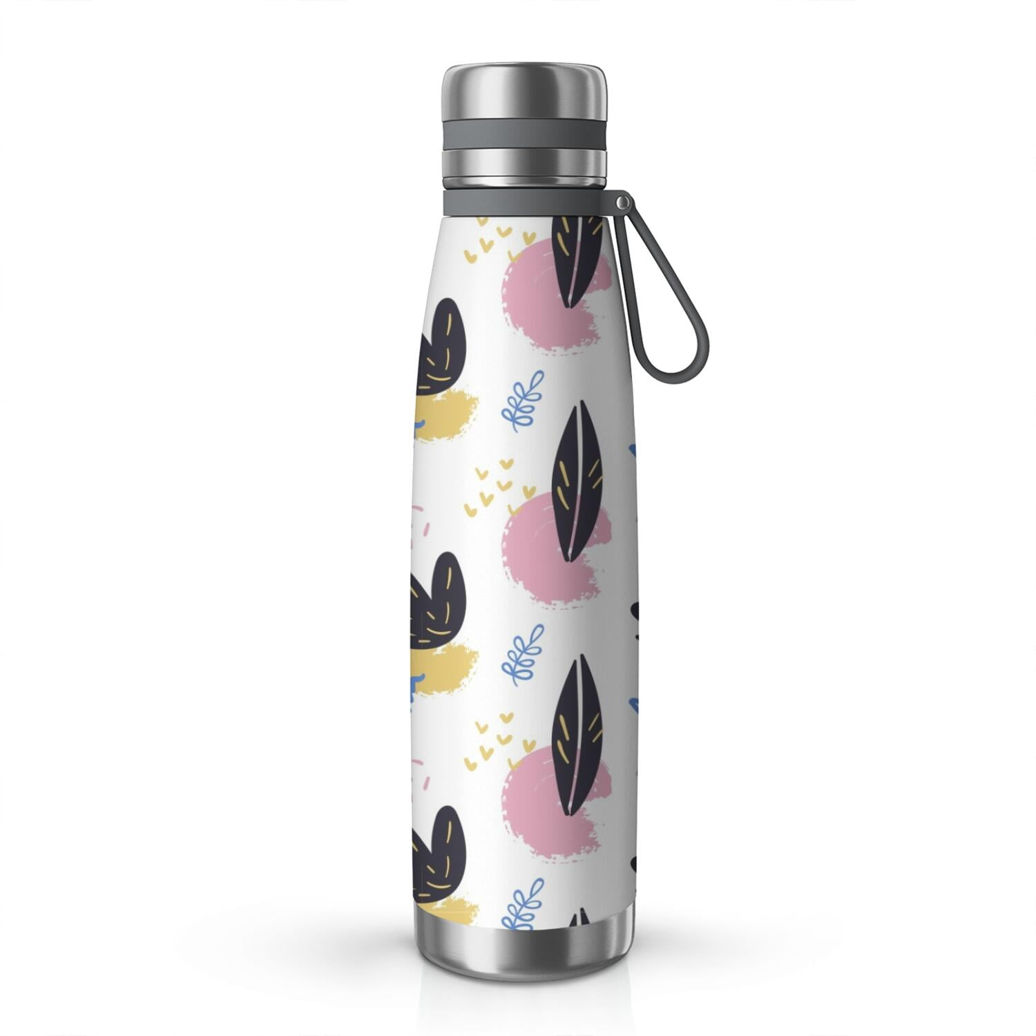 Modern 29oz Stainless Steel Insulated Thermos with Tea Filter, 360° Printed Travel Bottle, Leakproof BPA-Free Flask with Anti-Slip Base, 304 Inner & 201 Outer, Vacuum Cup