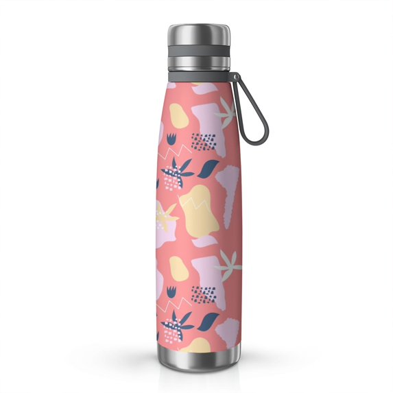 Modern 29oz Stainless Steel Insulated Thermos with Tea Filter, 360° Printed Travel Bottle, Leakproof BPA-Free Flask with Anti-Slip Base, 304 Inner & 201 Outer, Vacuum Cup