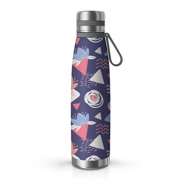 Modern 29oz Stainless Steel Insulated Thermos with Tea Filter, 360° Printed Travel Bottle, Leakproof BPA-Free Flask with Anti-Slip Base, 304 Inner & 201 Outer, Vacuum Cup
