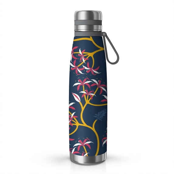 Modern 29oz Stainless Steel Insulated Thermos with Tea Filter, 360° Printed Travel Bottle, Leakproof BPA-Free Flask with Anti-Slip Base, 304 Inner & 201 Outer, Vacuum Cup
