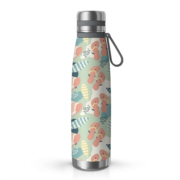 Modern 29oz Stainless Steel Insulated Thermos with Tea Filter, 360° Printed Travel Bottle, Leakproof BPA-Free Flask with Anti-Slip Base, 304 Inner & 201 Outer, Vacuum Cup
