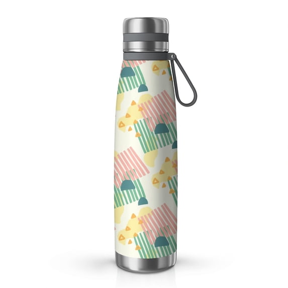 Modern 29oz Stainless Steel Insulated Thermos with Tea Filter, 360° Printed Travel Bottle, Leakproof BPA-Free Flask with Anti-Slip Base, 304 Inner & 201 Outer, Vacuum Cup