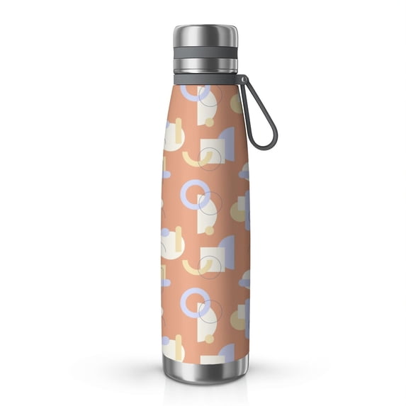 Modern 29oz Stainless Steel Insulated Thermos with Tea Filter, 360° Printed Travel Bottle, Leakproof BPA-Free Flask with Anti-Slip Base, 304 Inner & 201 Outer, Vacuum Cup