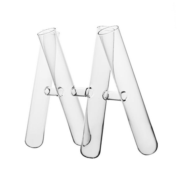 Modern 3/4 Glass Tube Flower Vases Plant Terrarium for Florals Displays Living Room or Dining Area Desk Decors