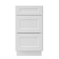 thumbnail image 1 of Modern 3-Drawer Kitchen Base Cabinet, Soft-Close Pots & Pans Storage (Available in 18" & 24" Widths), 1 of 6
