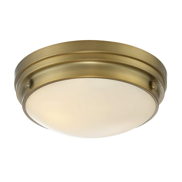 Trade Winds Ashford 2-Light Ceiling Light in Natural Brass - Walmart.com