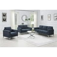 thumbnail image 1 of Modern 3-Piece Sofa Sets,Upholstered Couches Sets Including 3-Seat Sofa, Loveseat and Single Chair,Upholstered Sofa Couch Set with Sturdy Metal Legs for Living Room, Blue-Gray, 1 of 7