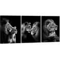 thumbnail image 1 of Modern 3 Piece Wild Animal Lion Canvas Paintings Lion Family Portrait Pictures Wall Decor Artwork Living Room Bedroom Home Office Decorations Unframed, 1 of 6