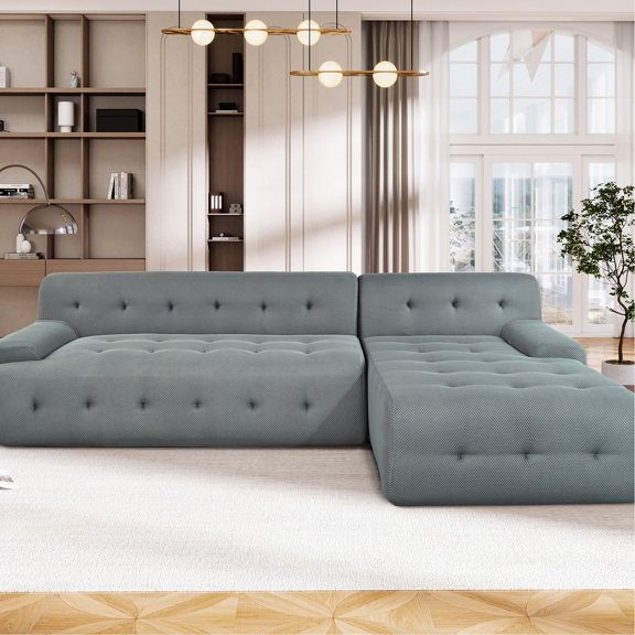 Modern 3 - Seat U - Style - Flexible Design for Space Utilization - Contemporary Homes - Deep Seating for Relaxation