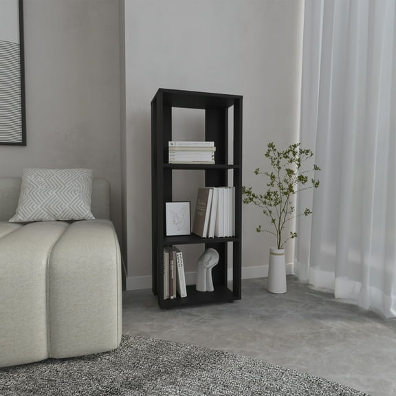 Modern 3-Shelf Office Library Organizer Space-Saving Design for Home & Workspace, Stylish Storage Solution for Professionals and Students | Eco-Friendly Engineered Wood, Customizable & Durable