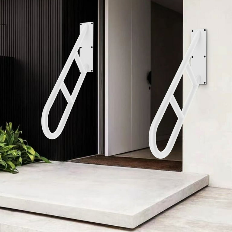 Modern 3 Steps U-shaped Safety Handrails - Wall Mount 440.92lbs 