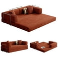 thumbnail image 1 of Modern 3-seater living room compression sofa,Orange, 1 of 13