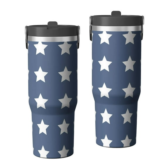 Modern 30oz Handheld Travel Tumbler with Handle – Double Wall Stainless Steel Insulated Cup, Flip Straw Lid, Leak-Proof & BPA-Free for Hot and Cold Drinks – Durable Coffee & Juice Mug Black