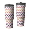 thumbnail image 1 of Modern 30oz Handheld Travel Tumbler with Handle – Double Wall Stainless Steel Insulated Cup, Flip Straw Lid, Leak-Proof & BPA-Free for Hot and Cold Drinks – Durable Coffee & Juice Mug Black, 1 of 7
