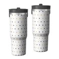 thumbnail image 1 of Modern 30oz Handheld Travel Tumbler with Handle – Double Wall Stainless Steel Insulated Cup, Flip Straw Lid, Leak-Proof & BPA-Free for Hot and Cold Drinks – Durable Coffee & Juice Mug Black, 1 of 7