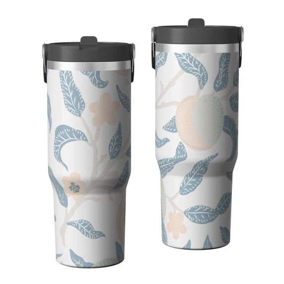 Modern 30oz Handheld Travel Tumbler with Handle – Double Wall Stainless Steel Insulated Cup, Flip Straw Lid, Leak-Proof & BPA-Free for Hot and Cold Drinks – Durable Coffee & Juice Mug Black