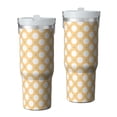 thumbnail image 1 of Modern 30oz Handheld Travel Tumbler with Handle – Double Wall Stainless Steel Insulated Cup, Flip Straw Lid, Leak-Proof & BPA-Free for Hot and Cold Drinks – Durable Coffee & Juice Mug White, 1 of 7