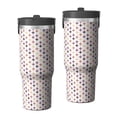thumbnail image 1 of Modern 30oz Handheld Travel Tumbler with Handle – Double Wall Stainless Steel Insulated Cup, Flip Straw Lid, Leak-Proof & BPA-Free for Hot and Cold Drinks – Durable Coffee & Juice Mug Black, 1 of 7