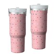 thumbnail image 1 of Modern 30oz Handheld Travel Tumbler with Handle – Double Wall Stainless Steel Insulated Cup, Flip Straw Lid, Leak-Proof & BPA-Free for Hot and Cold Drinks – Durable Coffee & Juice Mug White, 1 of 7