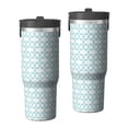 thumbnail image 1 of Modern 30oz Handheld Travel Tumbler with Handle – Double Wall Stainless Steel Insulated Cup, Flip Straw Lid, Leak-Proof & BPA-Free for Hot and Cold Drinks – Durable Coffee & Juice Mug Black, 1 of 7