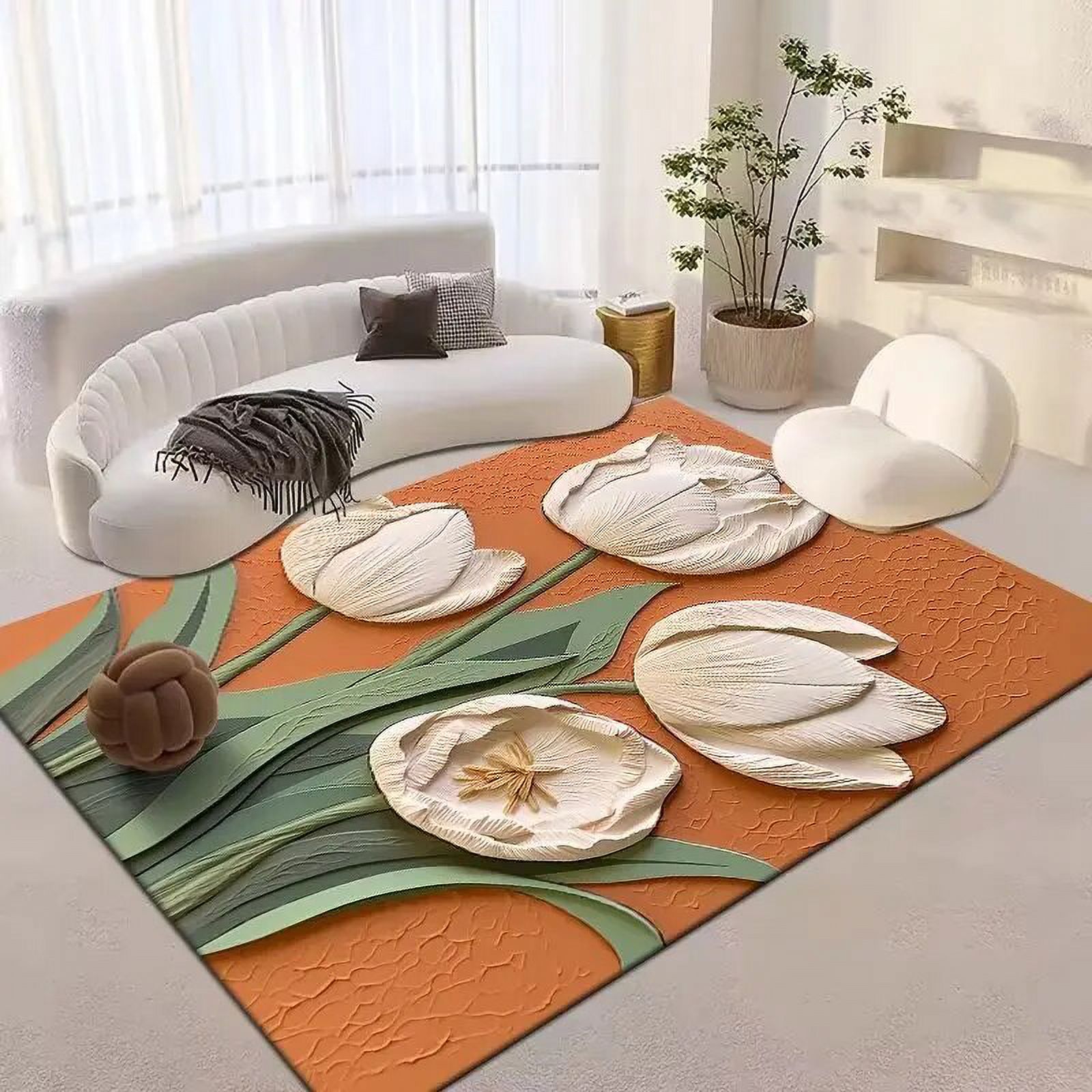 Modern 3D Printed Carpet for Living Room Fashion Large Decoration Bedroom Area Rug 140x200cm