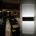 thumbnail image 1 of Modern 3W Rectangular Acrylic LED Wall Sconces Light Bedside Decoration Lamp, 1 of 7