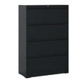 thumbnail image 1 of Modern 4 Locking File Cabinet, Black Metal For Office Use, Accommodates Legal/a4/f4 Size, Max 440 Lbs Load Capacity Filing Cabinet With Lock, Storage Solution, Build, 1 of 7