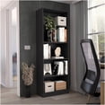 thumbnail image 1 of Walmart Exclusive Black 4 Shelf Bookcase, Multi-Tier Storage Organizer for Home & Office, 1 of 5