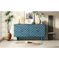 thumbnail image 1 of Modern 4-door Sideboard With Convex Pattern - Navy, Versatile Elegance In Navy Doors And Function, 1 of 7