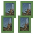thumbnail image 1 of Modern 4 in. x 6 in. Green Picture Frame (Set of 4), 1 of 6