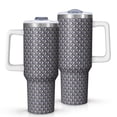 thumbnail image 1 of Modern 40oz Tumbler– Stainless Steel Insulated Tumbler with Handle and Straw, Large Capacity Travel Cup for Hot & Cold Drinks, 1 of 7