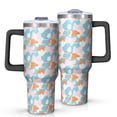 thumbnail image 1 of Modern 40oz Tumbler– Stainless Steel Insulated Tumbler with Handle and Straw, Large Capacity Travel Cup for Hot & Cold Drinks, 1 of 7