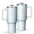 thumbnail image 1 of Modern 40oz Tumbler– Stainless Steel Insulated Tumbler with Handle and Straw, Large Capacity Travel Cup for Hot & Cold Drinks, 1 of 7