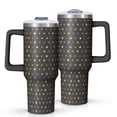 thumbnail image 1 of Modern 40oz Tumbler– Stainless Steel Insulated Tumbler with Handle and Straw, Large Capacity Travel Cup for Hot & Cold Drinks, 1 of 7