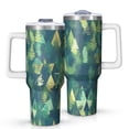 thumbnail image 1 of Modern 40oz Tumbler– Stainless Steel Insulated Tumbler with Handle and Straw, Large Capacity Travel Cup for Hot & Cold Drinks, 1 of 7