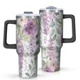thumbnail image 1 of Modern 40oz Tumbler– Stainless Steel Insulated Tumbler with Handle and Straw, Large Capacity Travel Cup for Hot & Cold Drinks, 1 of 7