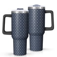 thumbnail image 1 of Modern 40oz Tumbler– Stainless Steel Insulated Tumbler with Handle and Straw, Large Capacity Travel Cup for Hot & Cold Drinks, 1 of 7