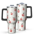 thumbnail image 1 of Modern 40oz Tumbler– Stainless Steel Insulated Tumbler with Handle and Straw, Large Capacity Travel Cup for Hot & Cold Drinks, 1 of 7