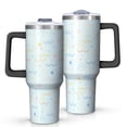 thumbnail image 1 of Modern 40oz Tumbler– Stainless Steel Insulated Tumbler with Handle and Straw, Large Capacity Travel Cup for Hot & Cold Drinks, 1 of 7