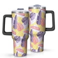 thumbnail image 1 of Modern 40oz Tumbler– Stainless Steel Insulated Tumbler with Handle and Straw, Large Capacity Travel Cup for Hot & Cold Drinks, 1 of 7