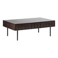 thumbnail image 1 of Modern 46-inch Wide 2-Drawer Coffee Table - Espresso Oak, 1 of 5