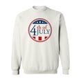 thumbnail image 1 of Modern 4Th Of July Usa Sweatshirt Women -Image by Shutterstock, Female Large, 1 of 4