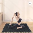 thumbnail image 1 of Modern 4pcs Puzzle Exercise Floor Mat 50cm×50cm Workout Gym Equipment Mat, 1 of 19
