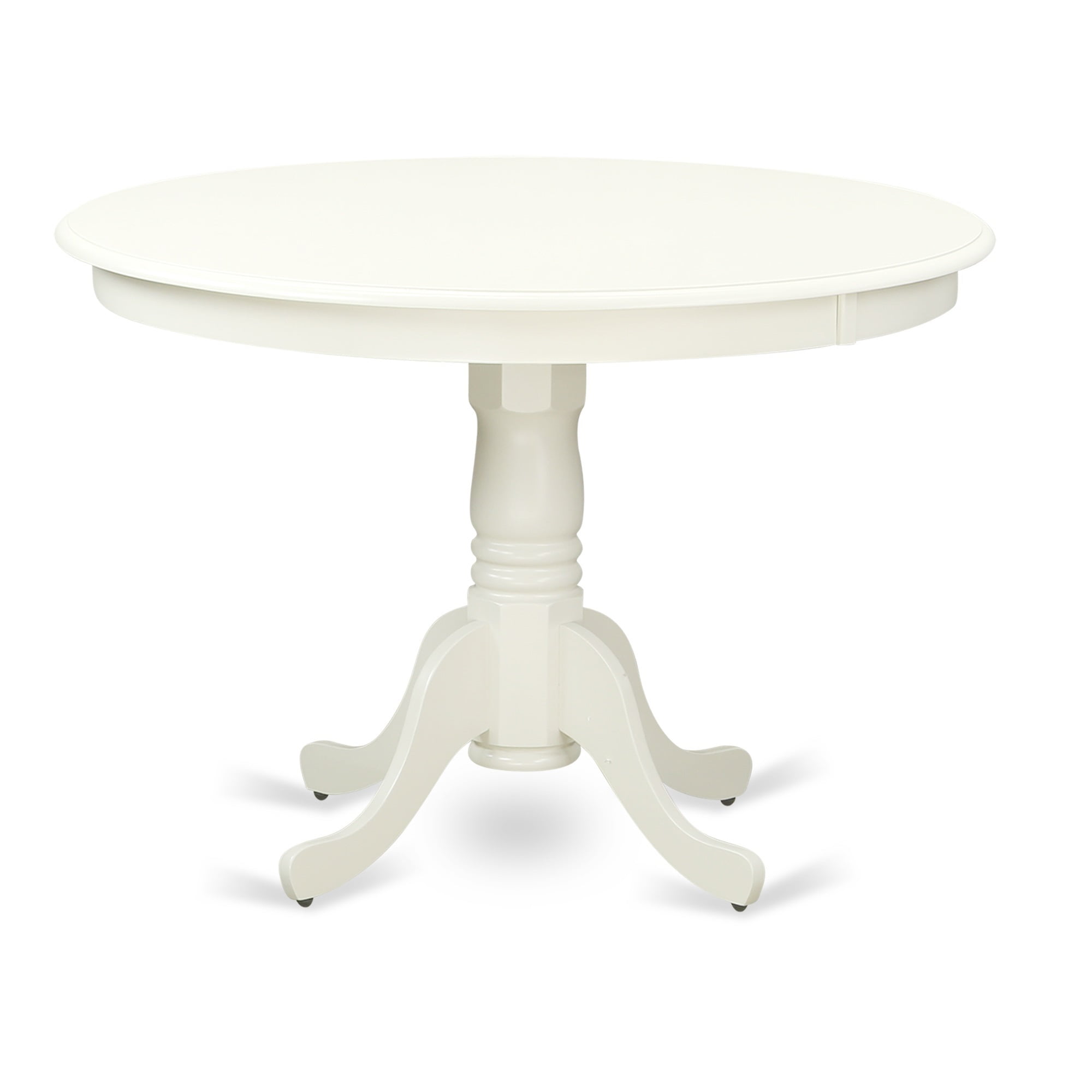 East West Furniture Hartland 5-piece Wood Dining Set in Linen White