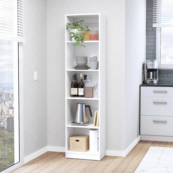 5-Shelf Modern Bookcase for Living | Space-Efficient and Stylish | TSCA Compliant Material | Facilitates Quick Assembly