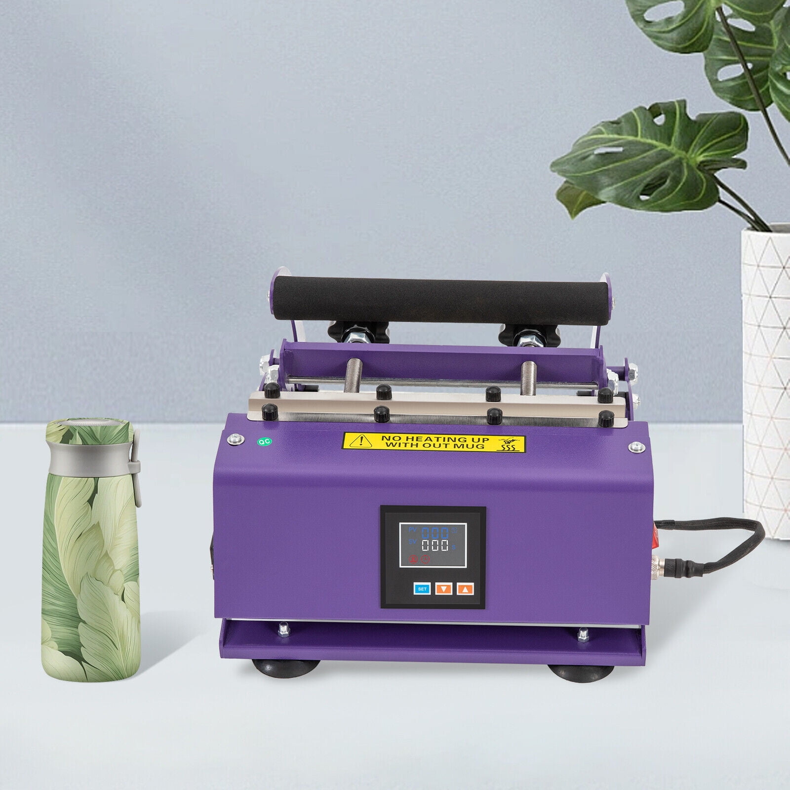 Modern 500W Mug and Tumbler Heat Press Machine - 30OZ Straight Tumbler Mug Sublimation Transfer