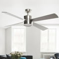 thumbnail image 1 of Modern 52-in 4-Blade Brushed Chrome LED Ceiling Fan with Light and Remote Control - 52", 1 of 5